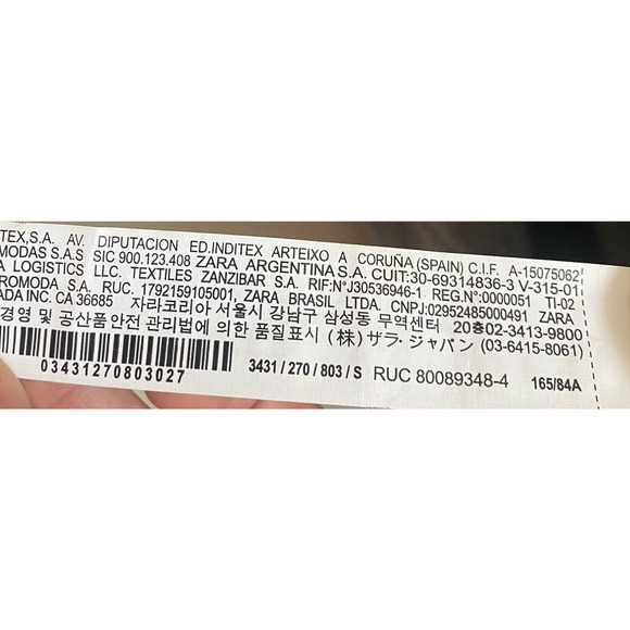 ZARA Marled Grey Soft Round Neck Long Sleeve Oversized Boxy Shirt Size Small - Picture 5 of 7